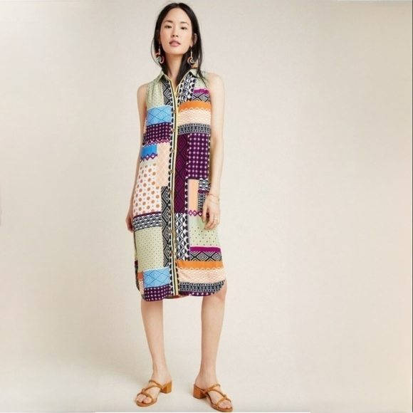 Anthropologie Everyway Shirtdess Sleeveless 0 - Picture 2 of 8